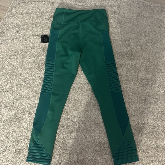 Dark greenish blue sports leggings new with tags - Picture 2 of 5